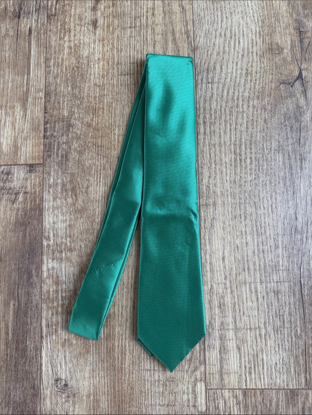 Green Men's Satin Tie - Classic Formal Necktie